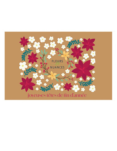 Une carte "joyeuses fêtes"