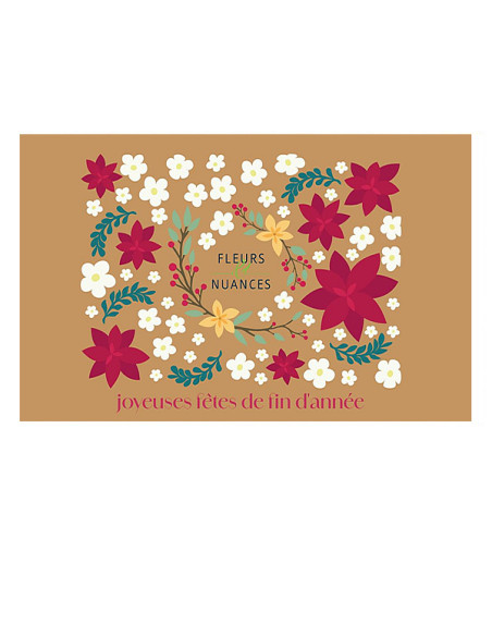 Une carte "joyeuses fêtes"